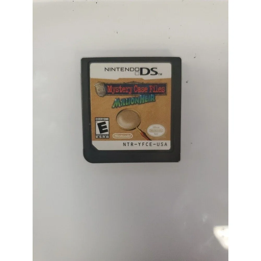 Mystery Case Files: MillionHeir (Nintendo DS, 2008) Cartridge Only